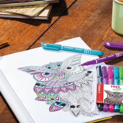 Bộ 4 Bút kim STABILO SENSOR F 0.3mm (SENF-C4)