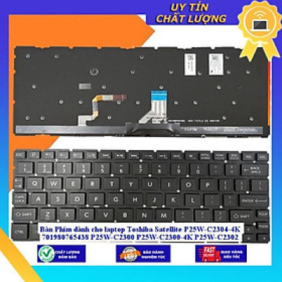 Bàn Phím dùng cho laptop Toshiba Satellite P25W-C2304-4K 701980765438 P25W-C2300 P25W-C2300-4K P25W-C2302 P25w-c2305 P25 - Hàng Nhập Khẩu New Seal