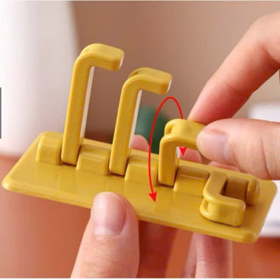 Combo 4 Móc Dán Chữ Nhật Siêu Bền - Móc Nhựa Xoay Đa Năng Dán Tường, Chịu Lực Tố - HÀNG CHÍNH HÃNG MINIIN