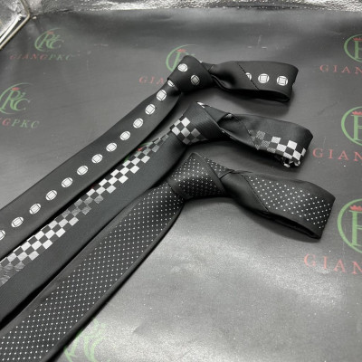 Cà vạt nam 6cm màu đen cao cấp Giangpkc