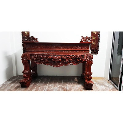 Sập Thờ Tứ Linh Gỗ Gụ