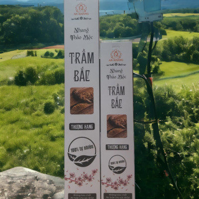 Hộp 100 nén nhang Trầm Bắc dài 29cm -Không dùng hóa chất, ít khói, mùi hương dịu nhẹ