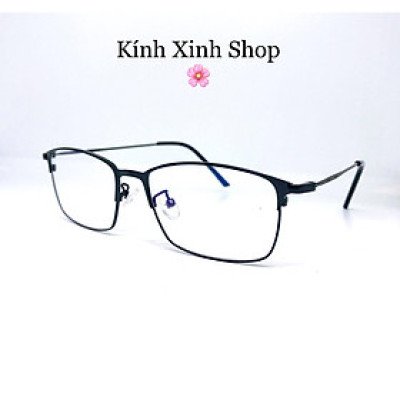 Gọng kính cận, Kính giả cận mắt vuông kim loại tăm cho Nam và Nữ G942 (Nhiều màu)
