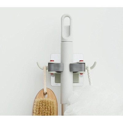 Móc - Giá Treo Chổi & Cây Lau Nhà Dán Tường, Sản Phẩm Tiện Dụng, Dễ Lắp Đặt, Không Khoan Đục