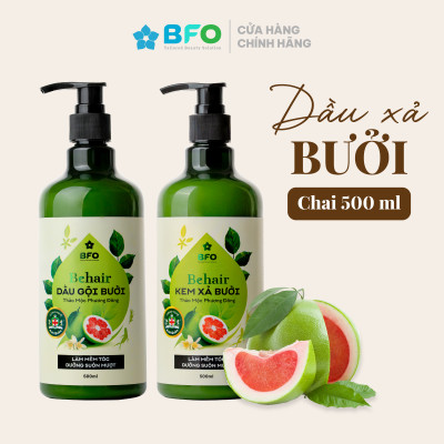 Dầu Gội Xả Bưởi Tinh Chất Thiên Nhiên Giúp Thư Giãn Giảm Rụng Tóc Dung Tích 500ml