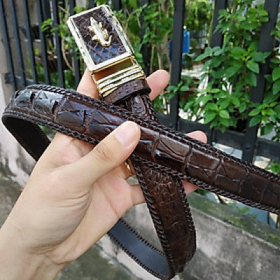 Thắt Lưng Cá Sấu [DÂY LIỀN NGUYÊN CON ĐAN VIỀN THỦ CÔNG RẤT ĐẸP VÀ BỀN]