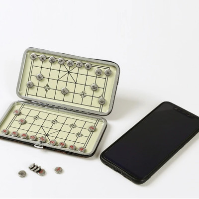 Cờ tướng nam châm bỏ túi cao cấp - Cờ tướng nam châm hộp da có bàn là hộp đựng - Hàng chính hãng  D Danido