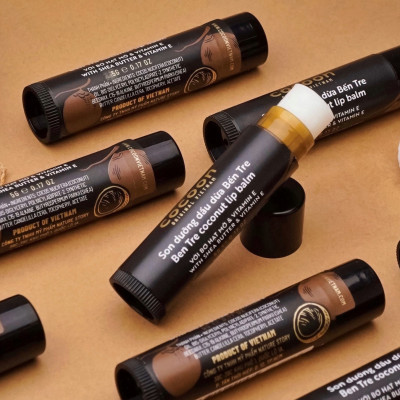 Combo Gel rửa mặt hoa hồng Cocoon 140ml + Son dưỡng môi dầu dừa Bến Tre Cocoon 5g