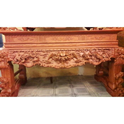 Sâp Thờ Tứ Linh Gỗ Gõ Đỏ