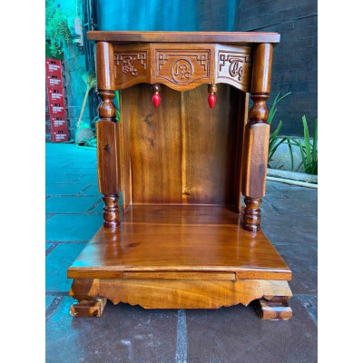 bàn thờ thần tài cột vuông 50cm, bàn thờ thổ địa , bàn thờ gỗ cao cấp