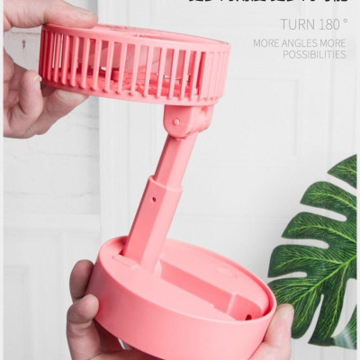 Quạt Mini Tích Điện Để Bàn Super Fan Gấp Gọn Tiện Dụng 3 Cấp Độ Sạc Usb