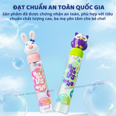 Thổi bong bóng xà phòng Mideer Bubbles Wand, đồ chơi ngoài trời cho bé 3,4,5,6 tuổi
