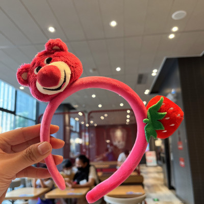 Băng Đô Cài Tóc Hình Gấu Dâu Dễ Thương Thời Trang