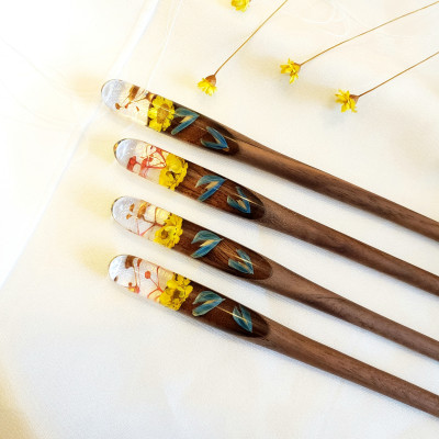 TRÂM CÀI TÓC GỖ- RESIN- HOA KHÔ 92