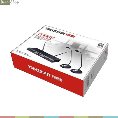 Takstar TS-8807TT / TS-8807HH - Micro Không Dây UHF 2 Kênh Cho Hội Nghị, Giảng Dạy, Phát Thanh- Hàng chính hãng