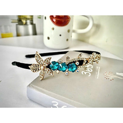 Cài tóc đen đính đá dành cho nữ, cài tóc thời trang công chúa, cái tóc sinh nhật