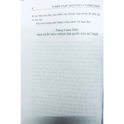 Từ Điển Thuật ngữ pháp lý thông dụng
