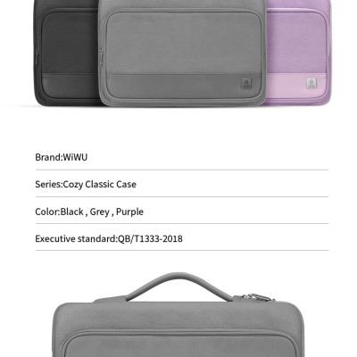 Túi đựng máy tính xách tay chống nước Wi WU Cozy Classic - Hàng chính hãng