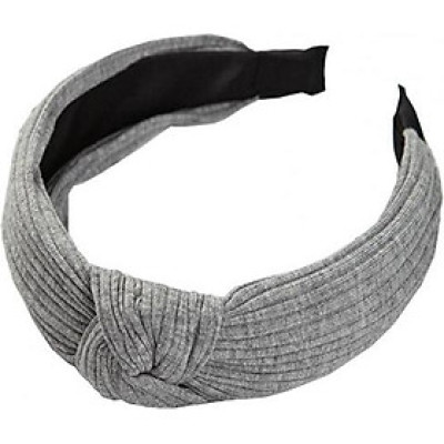 Bờm cài tóc turban nữ bản to mầu ghi sáng BN28H