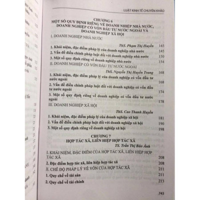 Luật kinh tế chuyên khảo