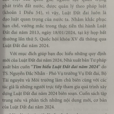 Tìm hiểu Luật Đất đai năm 2024