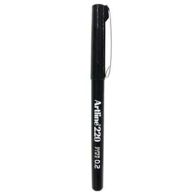 Bút Vẽ Kỹ Thuật 0.2 mm - Artline EK-220-BK - Màu Đen