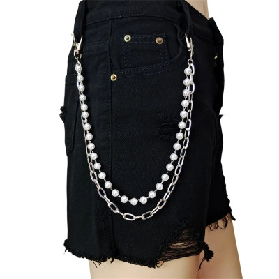 Body Chain Dây Xích Đeo Đai Quần Dây Chuỗi Đeo Thắt Lưng Phụ Kiện Nam Nữ Cá Tính Unisex Mix Ngọc Trai Ấn Tượng