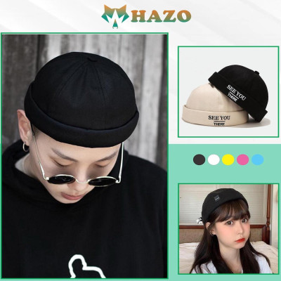 Nón beanie vành tròn Mũ tròn Miki Hat thêu chữ See You 404 phong cách Hiphop Ulzzang form unisex nam nữ