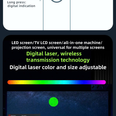 Bút Trình Chiếu Kỹ Thuật Số VSON N39M – Tích Hợp Laser, Bluetooth & USB sử dụng được máy chiếu, tivi, bảng tương tác - Hàng chính hãng