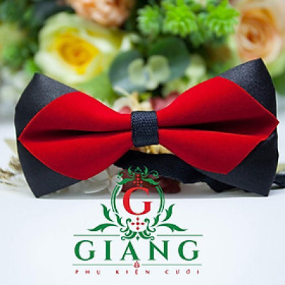 Nơ chú rể cao cấp Giangpkc chất liệu nhung SP1813