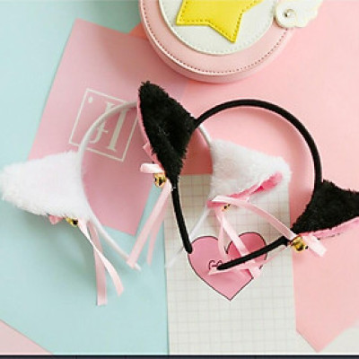 Set 2 cài tóc ngộ nghĩnh với 2 màu đen + trắng