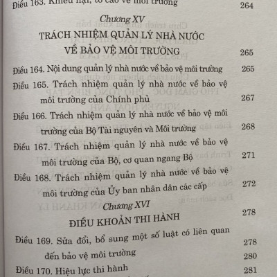 Luật Bảo Vệ Môi Trường ( hiện hành ) ( Sửa đổi, bổ sung năm 2022, 2023 )