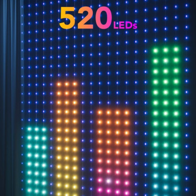 Đèn LED trang trí tường Govee Curtain Lights H70B1 | Tạo hình đa dạng công nghệ mới