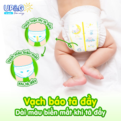 Tã/ Bỉm Quần Em Bé Siêu Mỏng Up&Go Lõi Nén 2mm Siêu Mềm Mại, Siêu Khô Thoáng, Siêu Thấm Hút Size S/M/L/XL