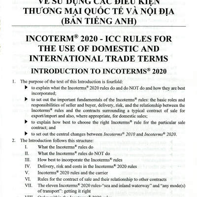 Luật Hải Quan - Hướng Dẫn Sử Dụng Incoterms Và Quy Trình Kiểm Tra, Giám Sát Hải Quan