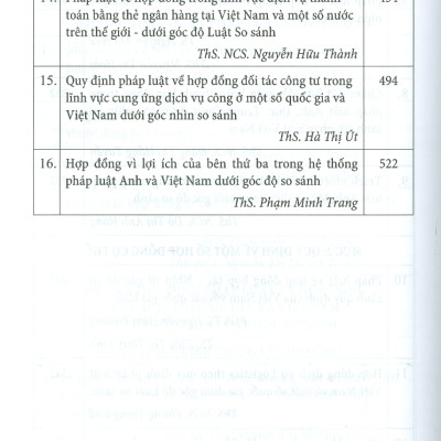 Pháp Luật Về Hợp Đồng Dưới Góc Nhìn Luật Học So Sánh (Sách chuyên khảo song ngữ Anh - Việt)