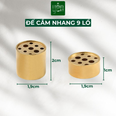 Đế Cắm Nhang Thảo Mộc Bằng Đồng Nguyên Chất Nhiều Kích Thước Đặt Trong Bát Hương Trang Trí Nhà Bàn Thờ Thiền