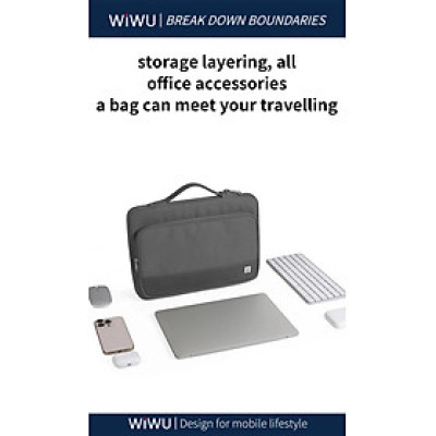 Túi đựng máy tính xách tay chống nước Wi WU Cozy Classic - Hàng chính hãng