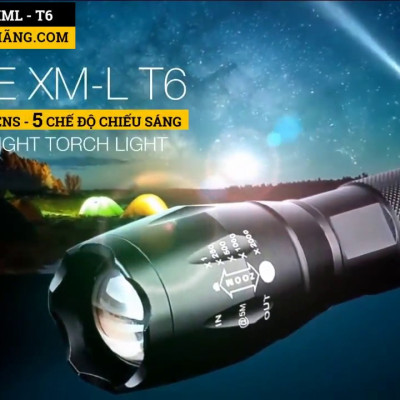Đèn Pin Siêu Sáng XML-T6 PaKaSa - Hàng Chính Hãng