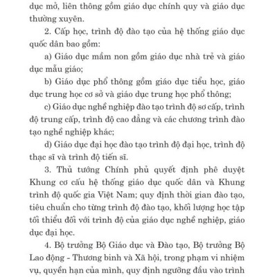 Luật giáo dục năm 2019 - bản in 2024