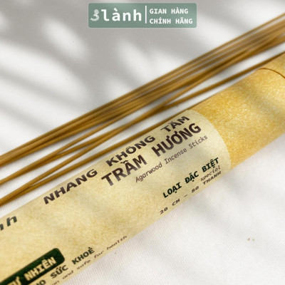 Nhang Không Tăm Trầm Hương Đặc Biệt 3 Lành 20cm 30-150gr Tự Nhiên 100% Ít Khói 7-12 Năm Trầm Thờ Cúng Thư Giãn Xông Nhà Tẩy Uế Yoga Thiền Định