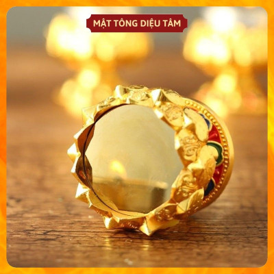 Chân nến thờ hoa sen, chân nến trang trí bàn thờ hợp kim, đồ thờ cúng cúng dường tam bảo Diệu Tâm