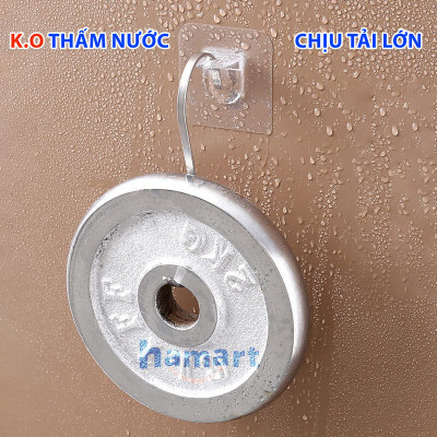 COMBO 2 Móc Dính Tường Kê Sàn Hamart Dán Lót Ván Đỡ Kệ Chữ L KEO DÀY Chịu Lực 5KG KO KHOAN ĐỤC