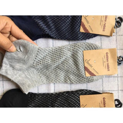 2 đôi tất lưới nam thông hơi, tất nam Màu Ngẫu Nhiên