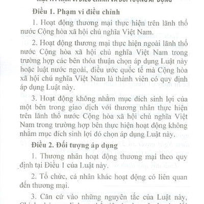 Luật Thương Mại (Sửa Đổi Năm 2017, 2019)