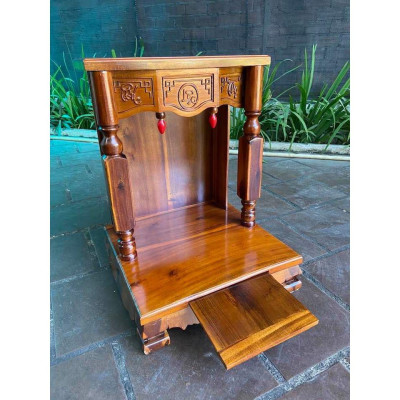 bàn thờ thần tài cột vuông 50cm, bàn thờ thổ địa , bàn thờ gỗ cao cấp