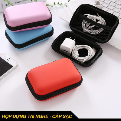 Hộp Đựng Củ Sạc Điện Thoại Đồng Hồ Thông Minh Đựng Tai Nghe Sạc  – Bảo Vệ Phụ Kiện Di Động LapTop Chính Hãng miDoctor --