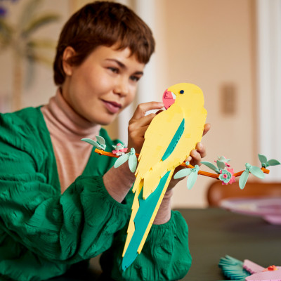 LEGO ADULTS 31211 Đồ chơi lắp ráp Đôi chim vẹt treo tường (644 chi tiết)