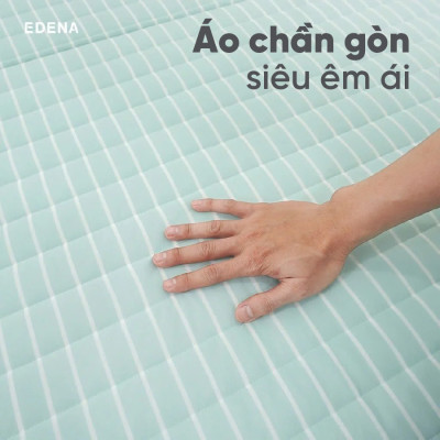 Nệm bông ép Gấp 3  Edena chần gòn , Êm ái -Bảo hành 5 năm.