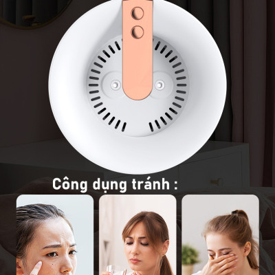 Máy phun sương tạo ẩm cỡ lớn Rhino H801 3000ml, 2 lõi phun, tích hợp đèn 7 màu, dung tích lớn cho không gian rộng - Hàng chính hãng